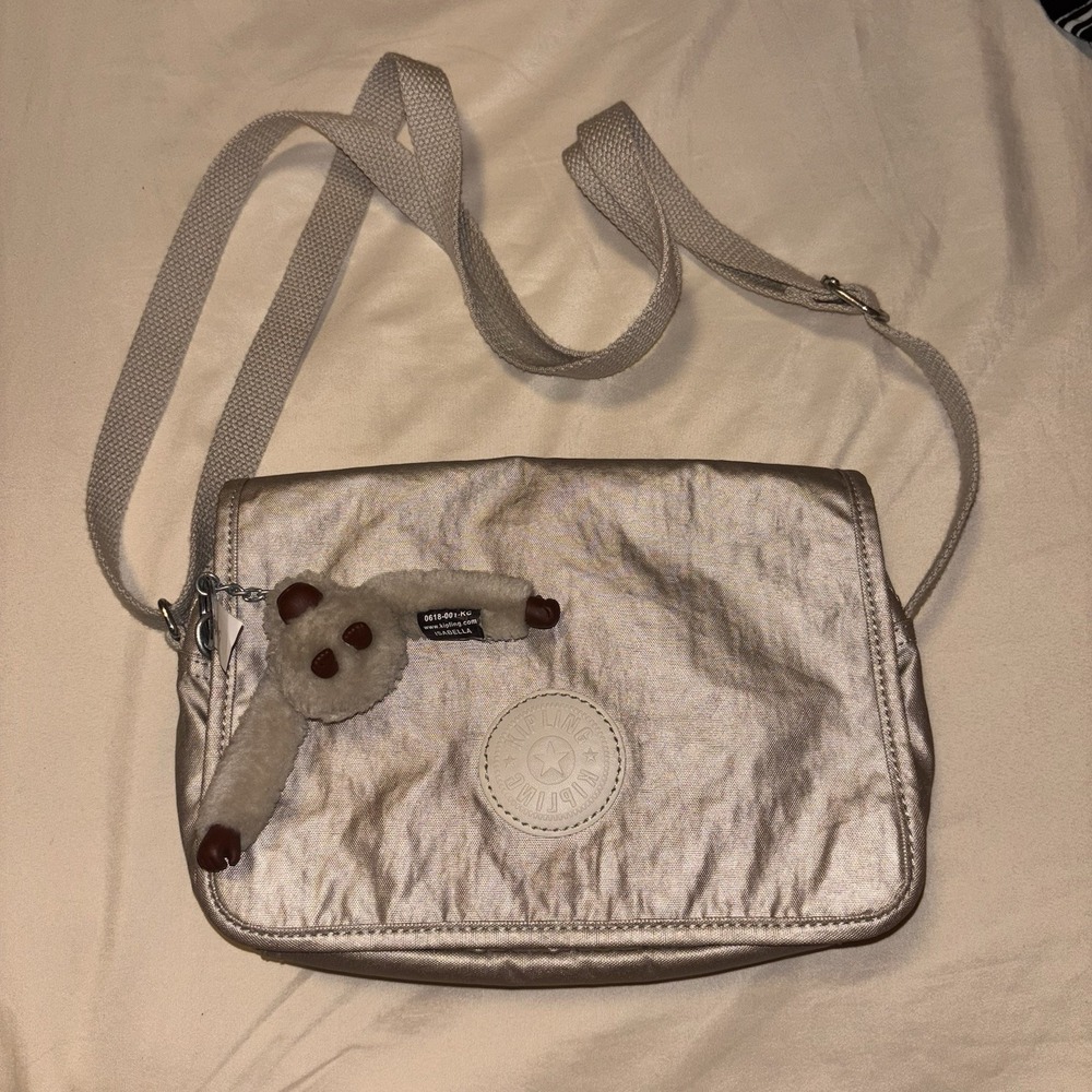 Kipling Isabella Crossbody Mini Bag Starry Gold Metallic